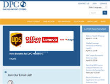 Tablet Screenshot of dialysispatients.org